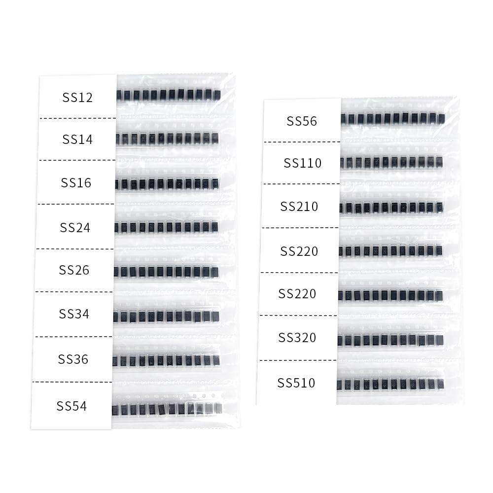 SMA Diode SS12 SS14 SS16 SS24 SS26 SS34 SS36 SS54 SS56 Kits 15Value
