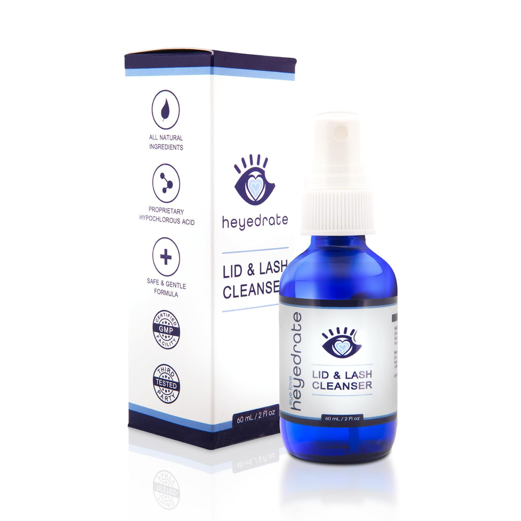 Heyedrate Lid & Lash Cleanser Spray, Doctor Formulated, 2 oz