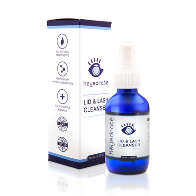 Heyedrate Lid & Lash Cleanser Spray, Doctor Formulated, 2 oz