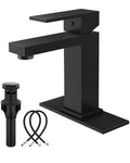 Bathroom Faucets 1 Hole Single Handle,Matte Black
