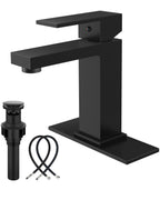 Bathroom Faucets 1 Hole Single Handle,Matte Black