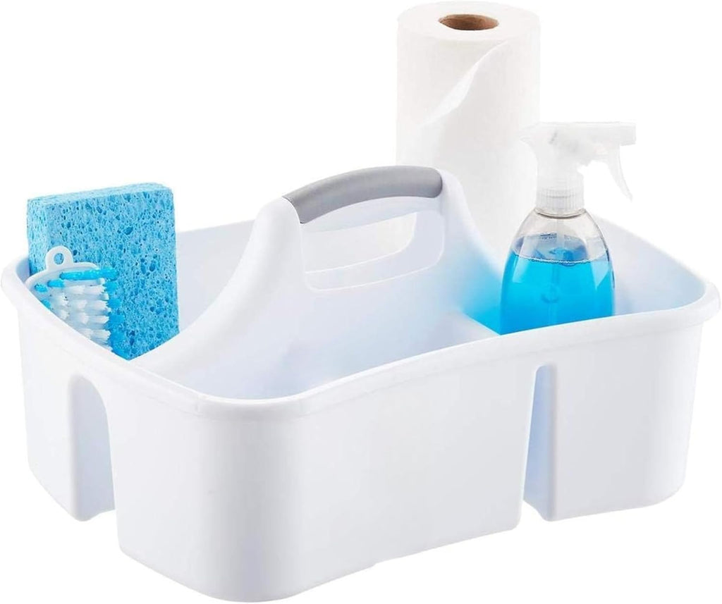 Extra Large 5 Gallon Divided Cleaning Caddy Organizer with Handle | Cleaning Supplies for Housekeeping, Shower Caddy