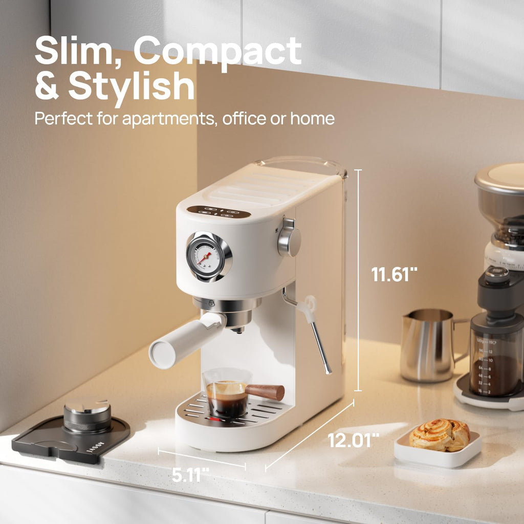 Espresso Machine 20 Bar, Espresso Maker with Milk Frother Steam Wand, Professional Espresso Coffee Machine for Home