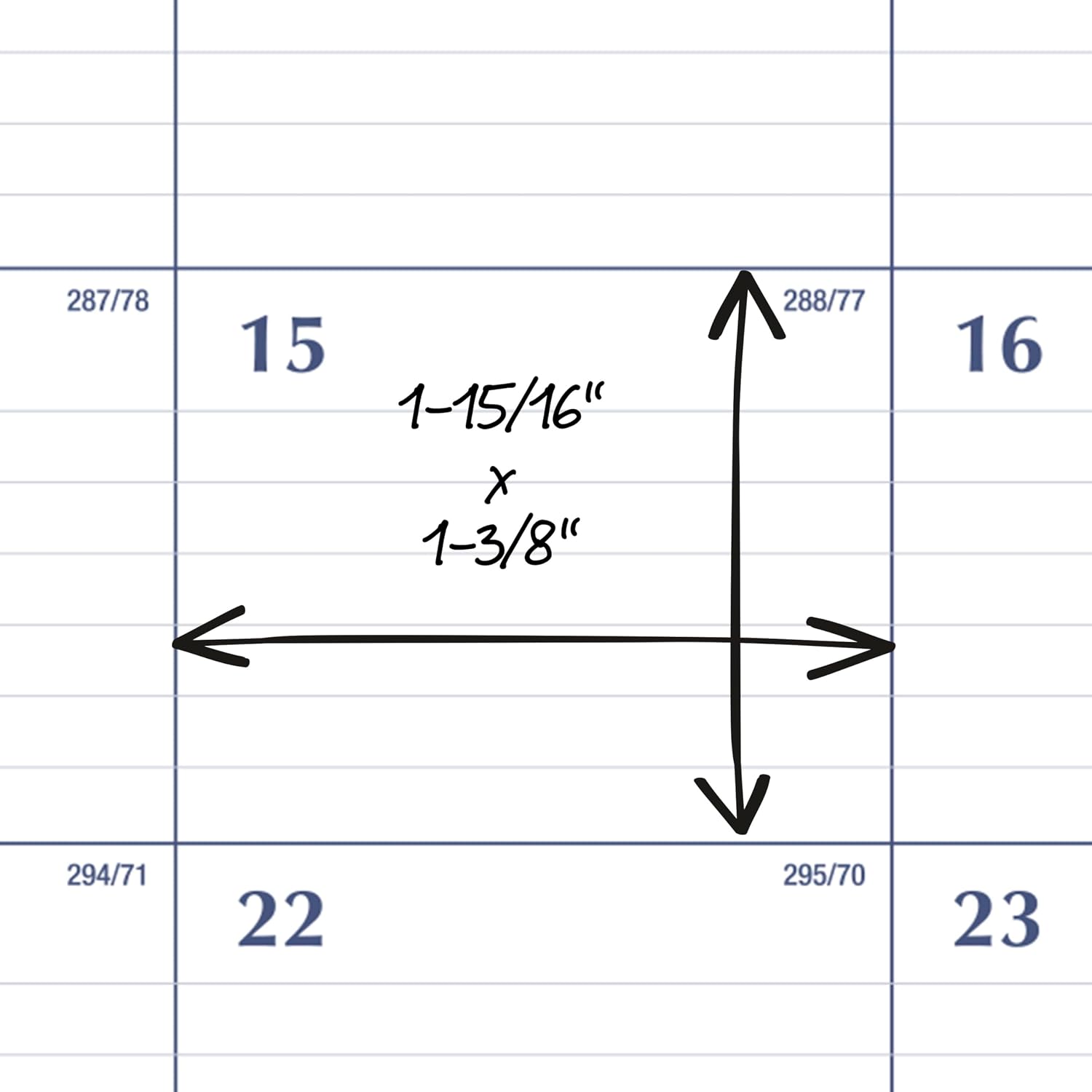 2027 Desk Pad Calendar, Monthly Desk Wall Planner, 15-Month Oct-Dec, 21.75" x 17" (CRM9202027)