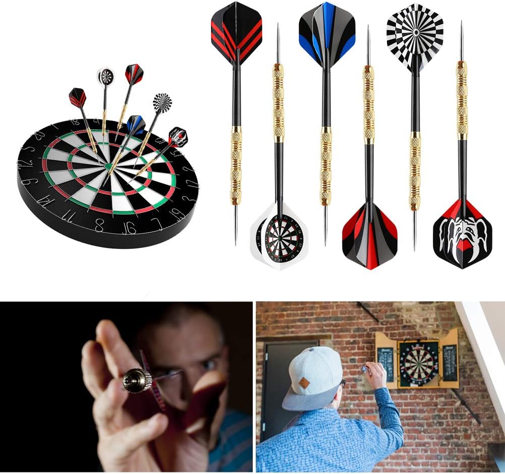 Metal Tip Darts, Steel Tip Darts, 14 Grams Professional Metal Darts, Darts Metal Tip Set, Metal Darts for Dartboard