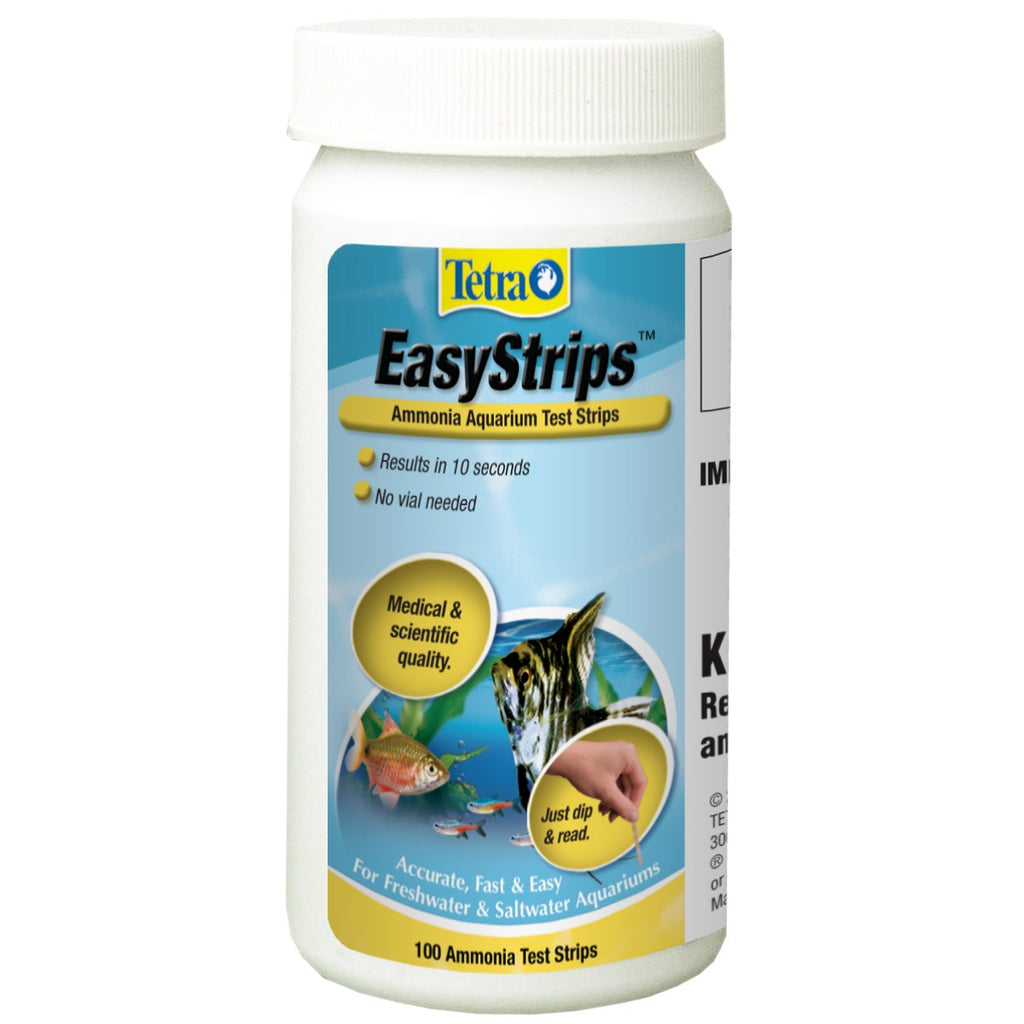 EasyStrips Ammonia Test Strips for Aquarium Water, 100 Count | Tests For Ammonia In 10 Seconds