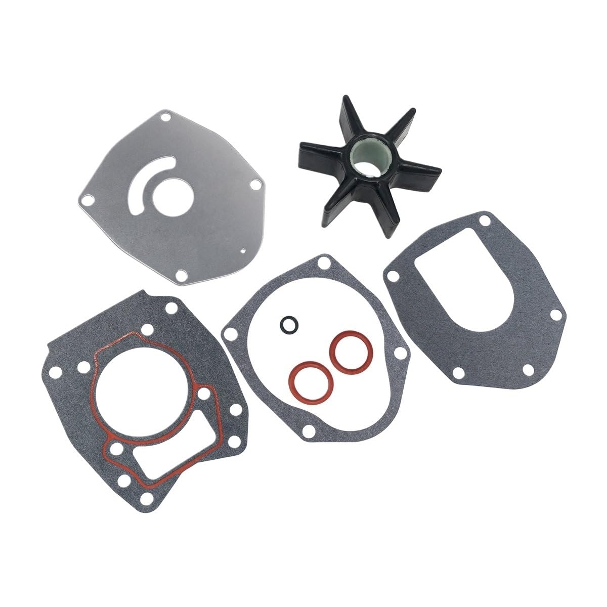 Water Pump Impeller Repair Kit With Housing 47-43026Q06 47-8M0100526 Compatible For Mercury Mariner Outboard 40 50 60 70 80 90 100 115 HP 18-3214