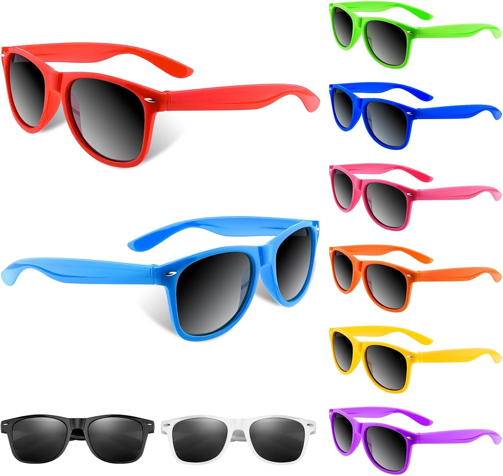 10/20/40 Pack Kids Sunglasses Bulk Retro Party Favors for Wedding Beach Summer Pool Party Supplies Goodie Stuffers