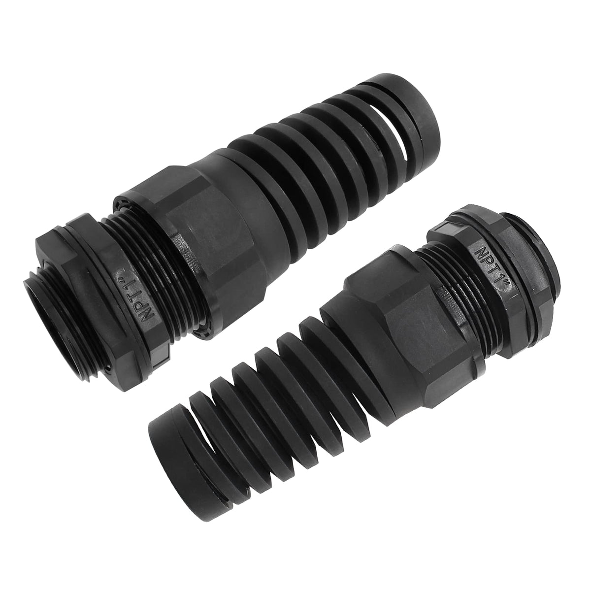 LifCratms 2Pcs NPT 1" Black Cable Gland