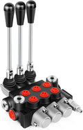 Hydraulic Flow Control Valve 3 Spool 11 GPM Adjustable Relief Valve