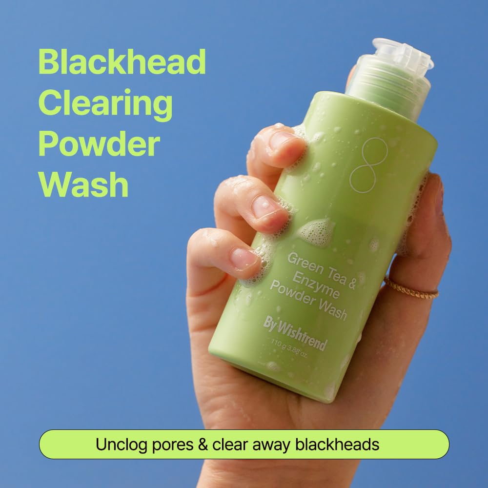 Enzyme Powder Green Tea Face Wash, Daily Exfoliator 3.88 oz.