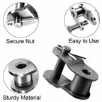 BE-TOOL 4 Pack Roller Chain Offset Half Link Crank Link 12A 12B 16A 16B 20A 24A Carbon Steel (16B-1)