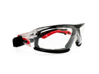 AcuSpex Frameless Clear Safety Glasses, 12 Pairs, TurboDry Strap, ESX4020