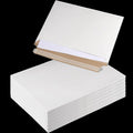 100 Pack 12.8 x 9 Inch Rigid Mailers, Self Seal Stay Flat Bulk, White Cardboard Envelops Mailers, Stay Flat Photo