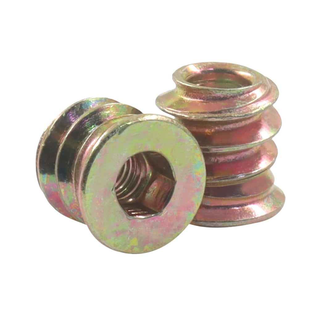 M4 x 10mm Threaded Insert Nuts, 20 Pcs
