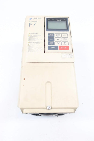 YASKAWA CIMR-F7U40P4 AC VFD Drive 380-480V-AC 0-400HZ 1.4KVA