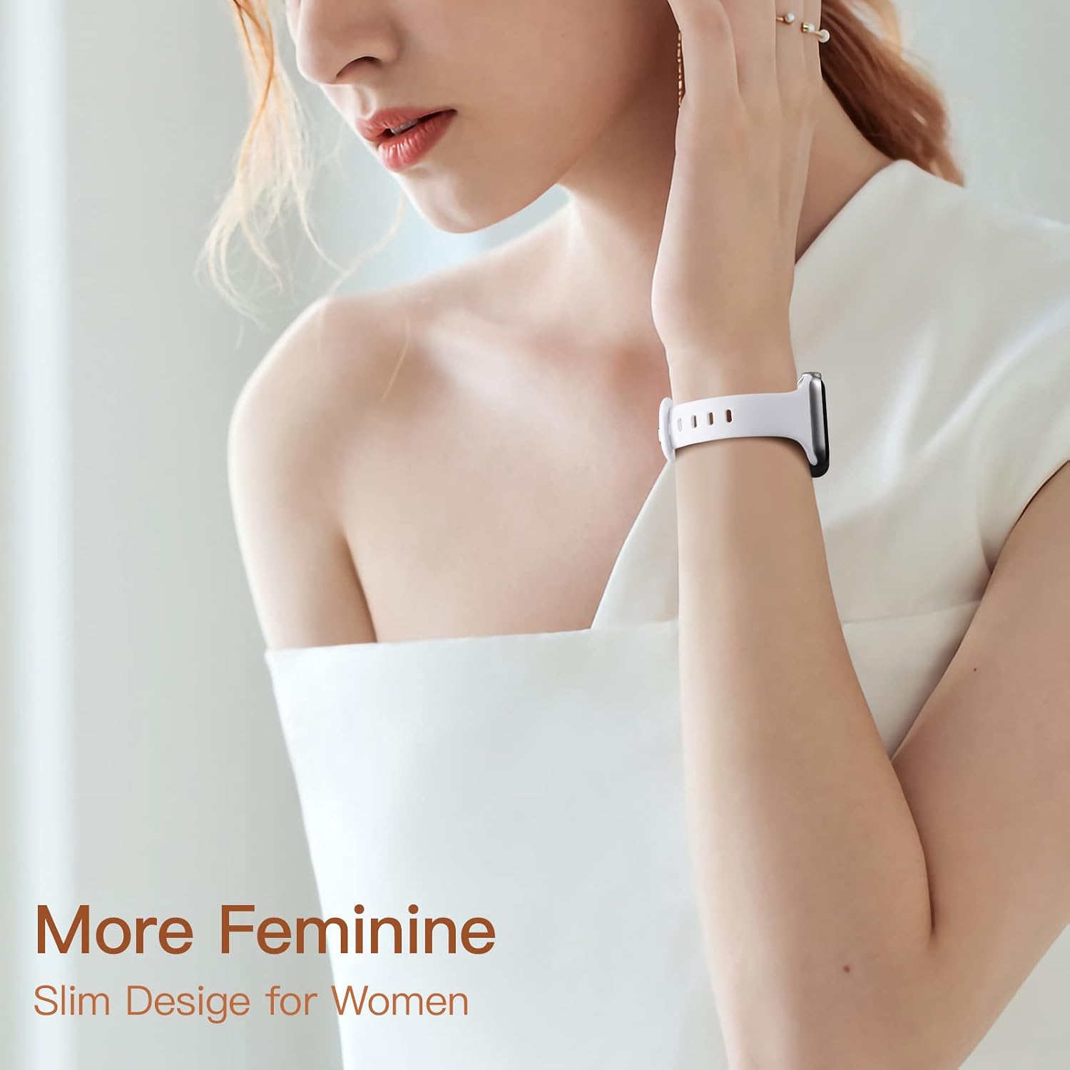 Thin Slim Bands Compatible with Apple Watch Bands 40mm 41mm 42mm 38mm iWatch Bands Series 11 10 9 8 7 6 5 4 SE for