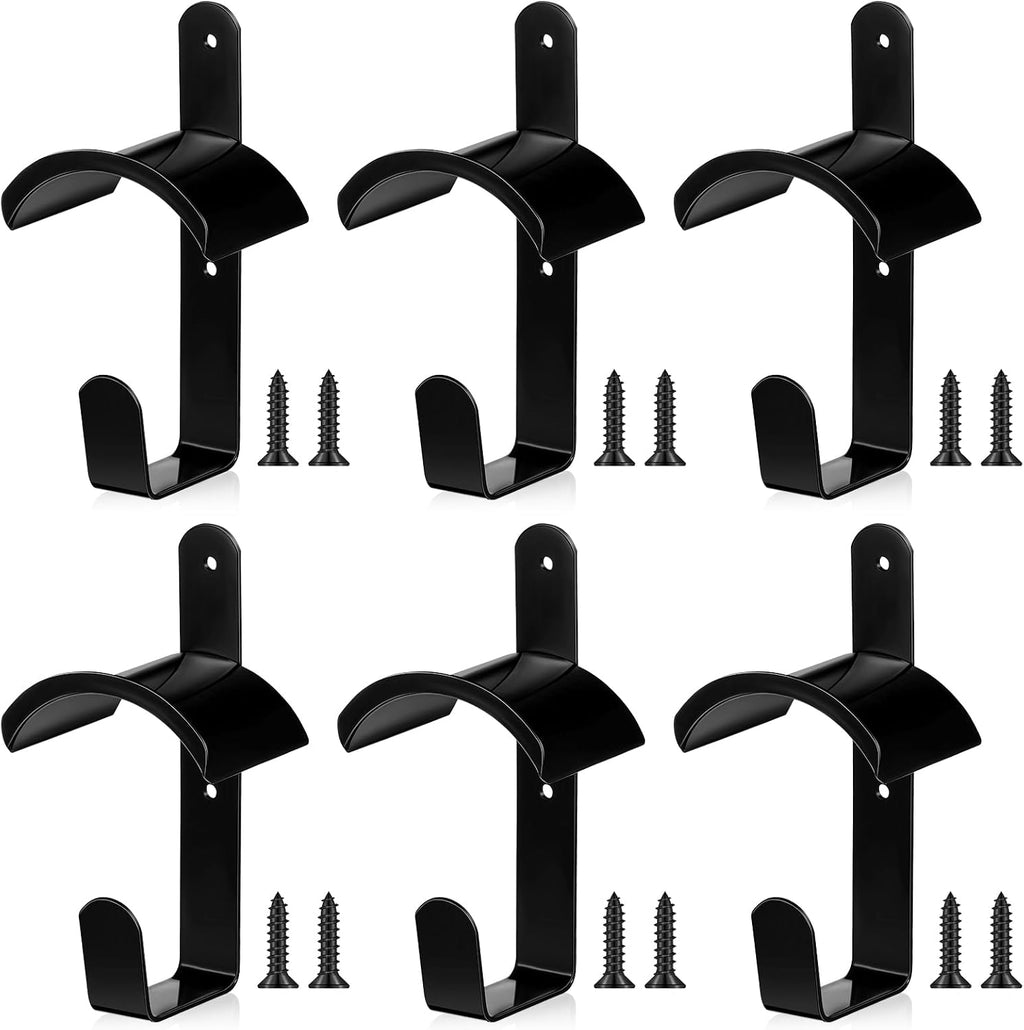 Horse Bridle Rack Wall Mount Black Metal Bridle Holder with Hook and Screws Bracket for Horse Barn Tack Room Stall