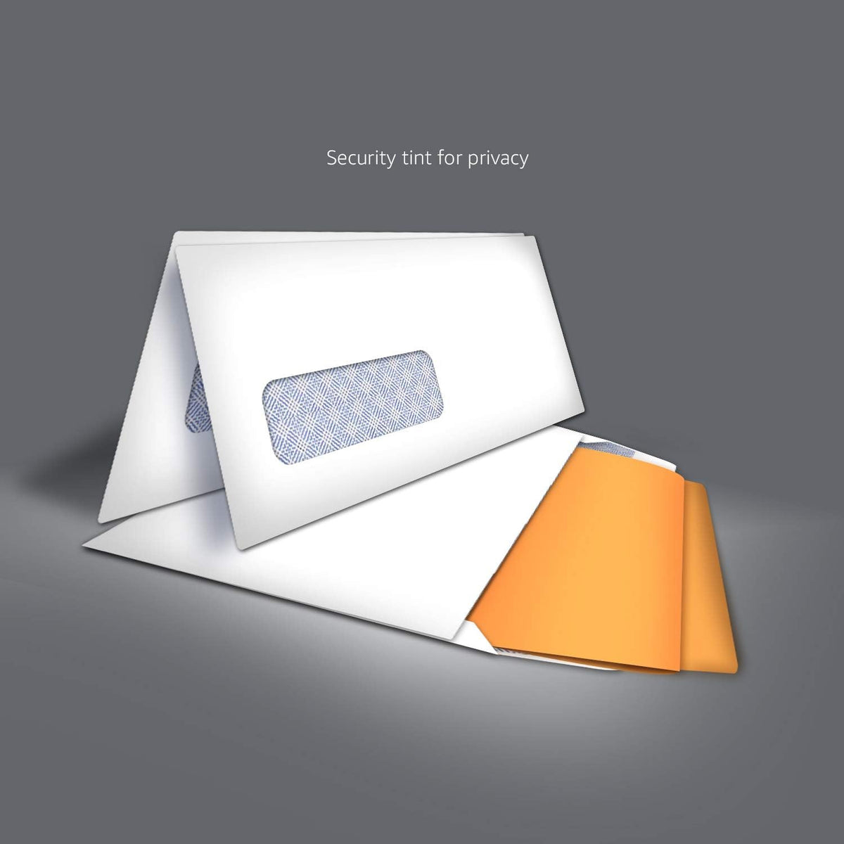 #10 Security-Tinted Self-Seal Business Envelopes with Left Window for Invoices and Documents, White, 500-Pack