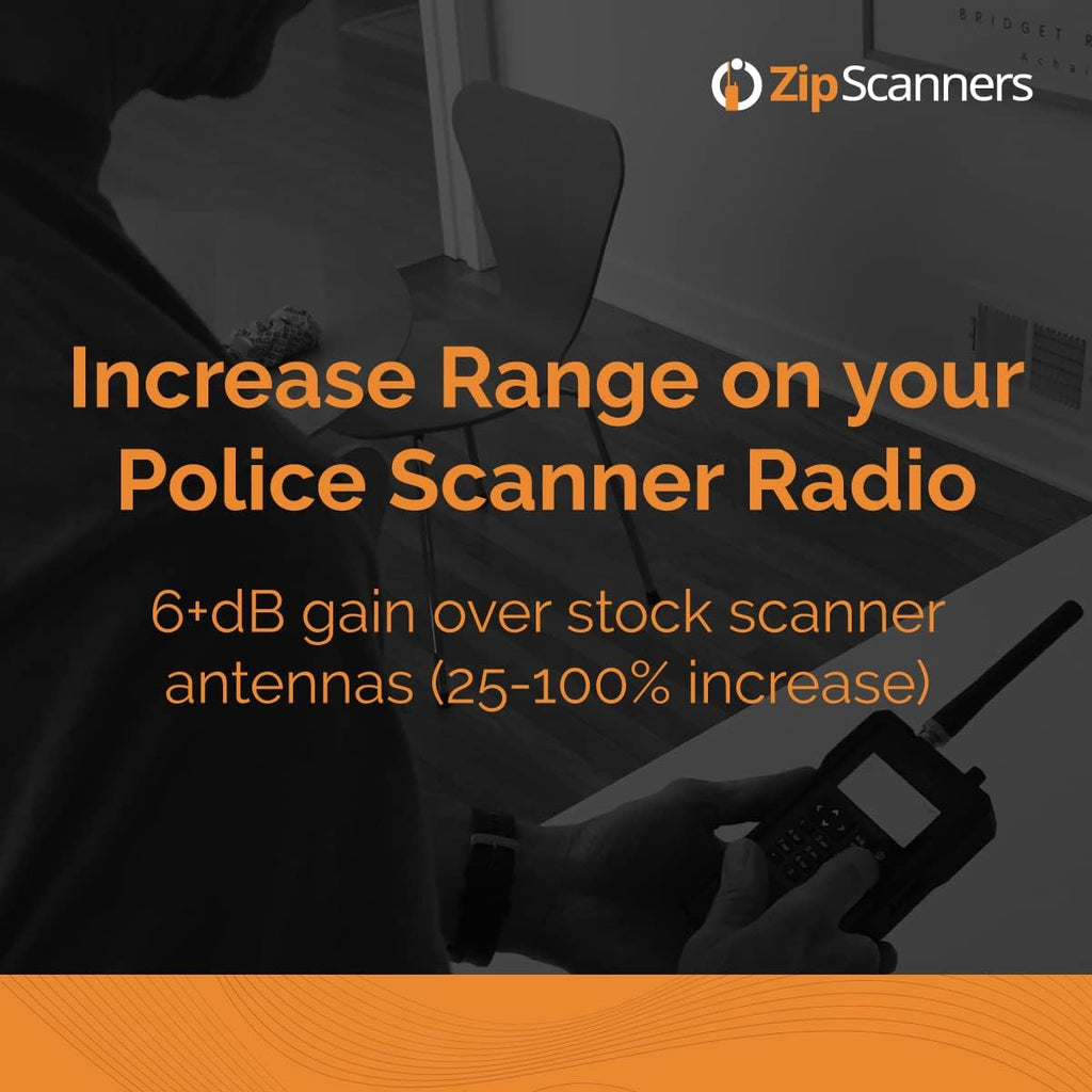 Antenna for Police Scanner Radios | 830B Remtronix | BNC End Type | 700~900 MHz UHF Band | 8" Flex-Angle Rubber Ducky