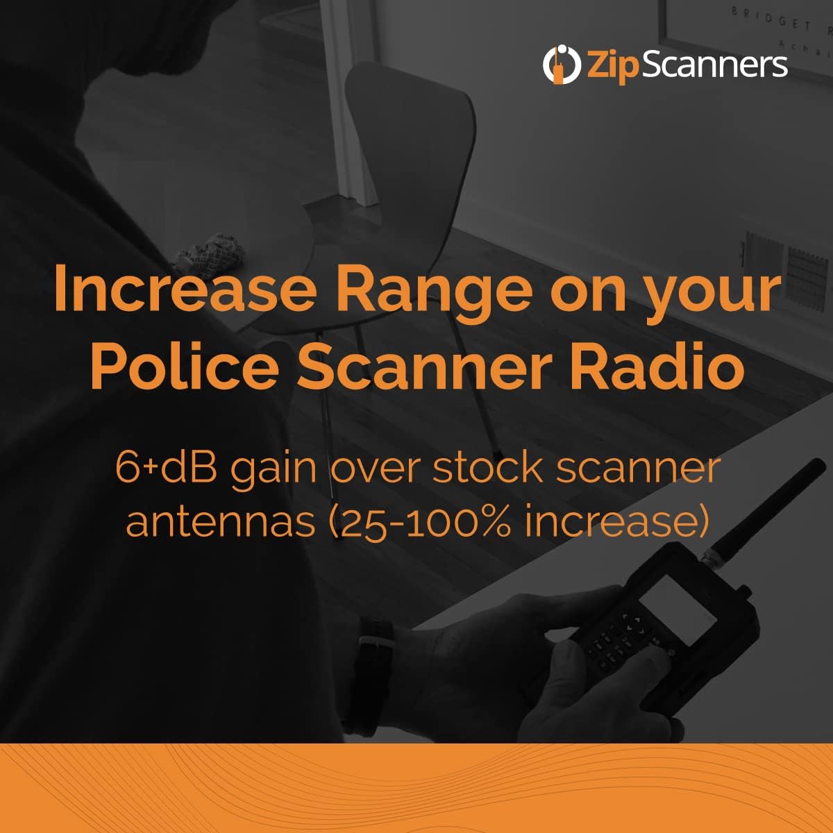 Antenna for Police Scanner Radios | 830B Remtronix | BNC End Type | 700~900 MHz UHF Band | 8" Flex-Angle Rubber Ducky