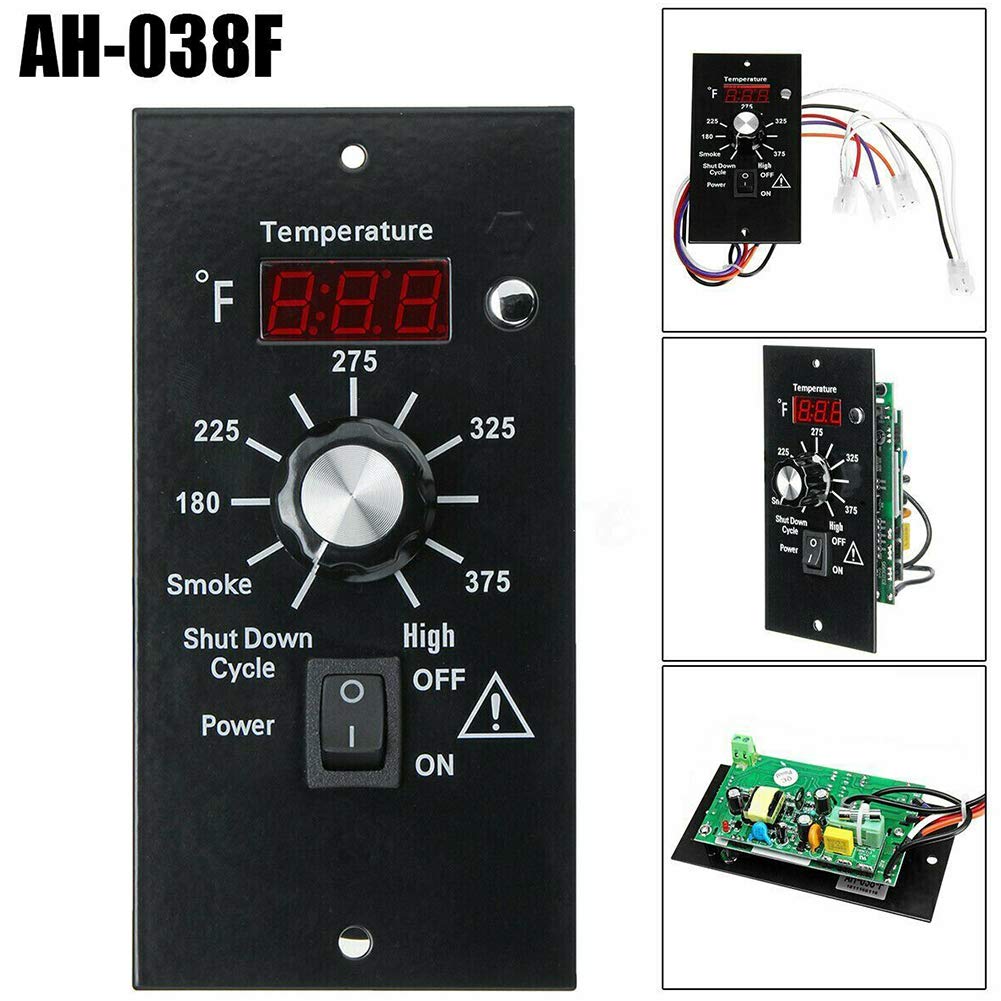 Digital Thermostat Controller, LED Display Temperature Control Panel Barbecue Grill Replacement Part, Replacement Thermostat Kit Parts Digital Pro Controller for All Traeger