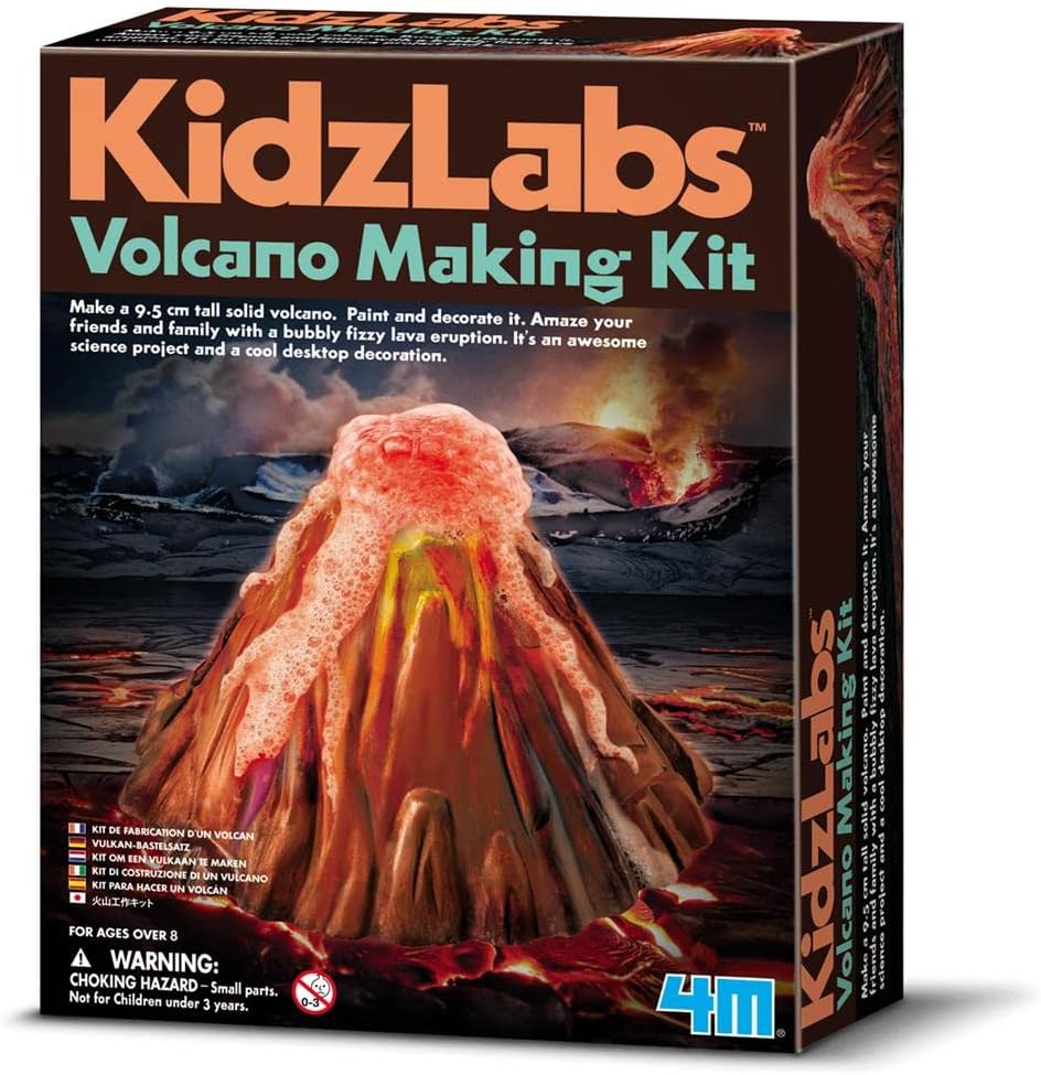 KidzLabs Volcano Making Kit, DIY Science Kit STEM, For Boys & Girls Ages 8+