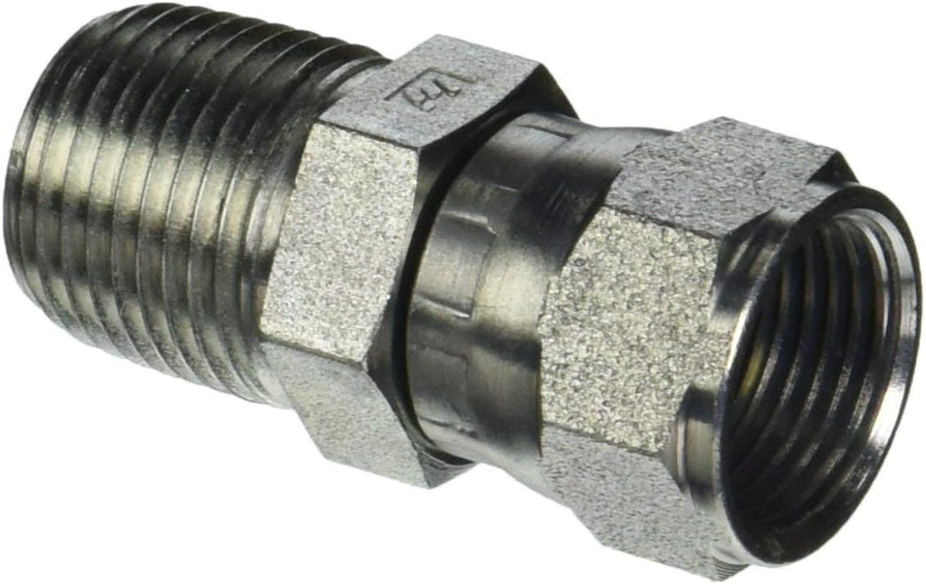 6505-06-12 | 3/8" Male NPTF x 3/4" Female JIC Swivel Straight Adapter