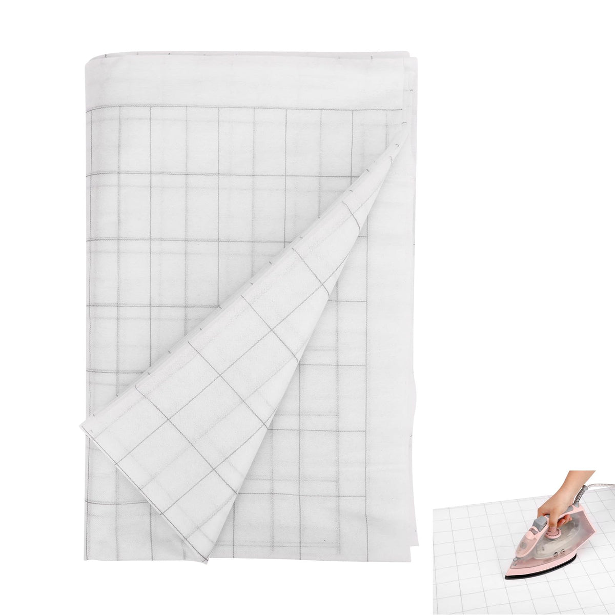 2" Grided Fusible Interfacing, 49"x4.37Yds Iron on Interfacing