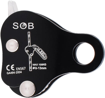Climbing Ascender Fall Protection Rope Grab Belay Device Gear Aluminum Alloy Self-Locking for Rock Tree Climbing