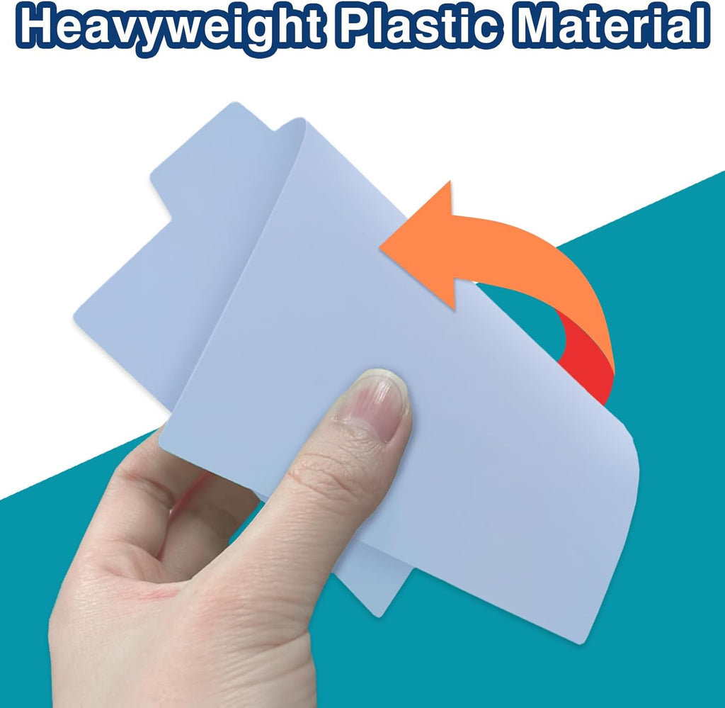 4"x6" Plastic Index Card Dividers, Pastel Colors, 25 Pack | Heavyweight, A-Z, Made of Polypropylene, Alphabetical
