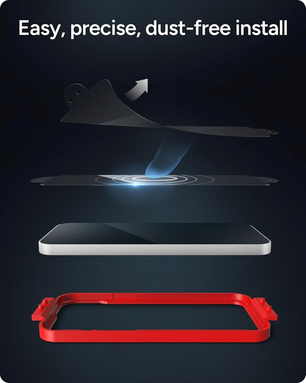 Glass+ Screen Protector for iPhone 17e/ 16e/ 14/13/ 13 Pro - 3X Shatter Protection, High Scratch Resistance