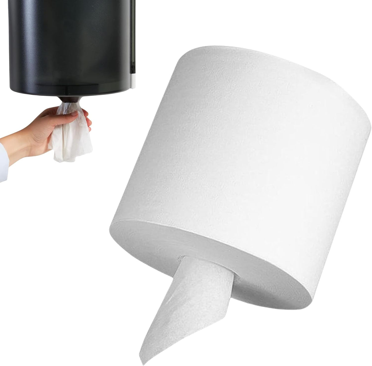 10" White Center Pull Paper Towels- Pack of 2ct-600 Sheets Per Roll