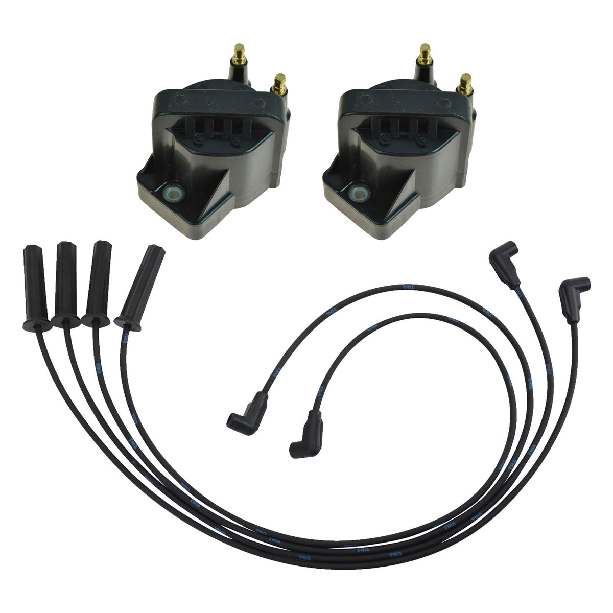 TRQ Ignition Coil & Spark Plug Kit 3 Piece 1998-2003
