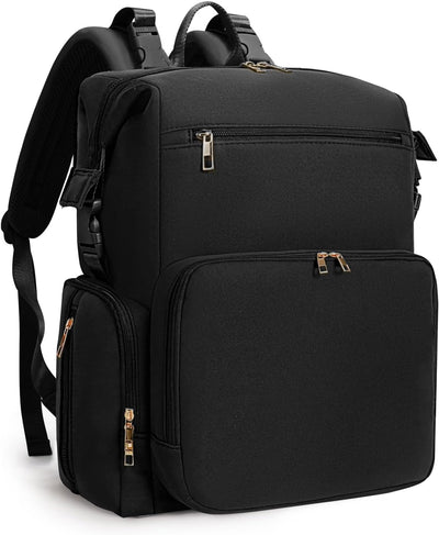 Neoprene Diaper Bag Backpack with Changing Pad, Large Newborn Baby Maternity Bags Travel Tote with Insulated Pockets