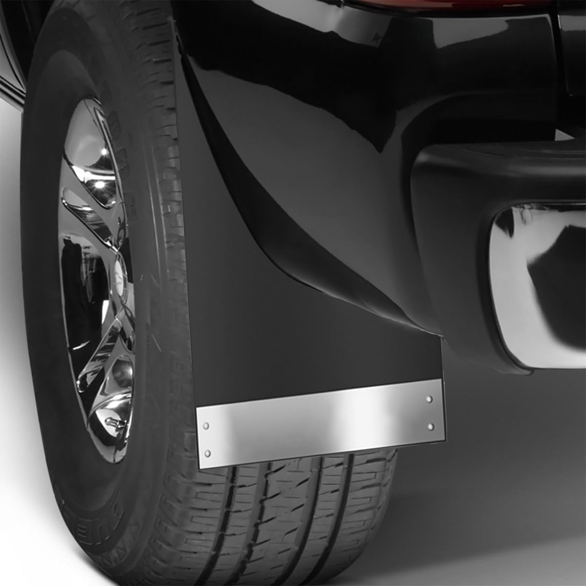 Universal Mud Flaps Black Mudguard for Trucks Cars SUVs Vans | Car Wheel and Tire Mud Flaps with Night Reflectors