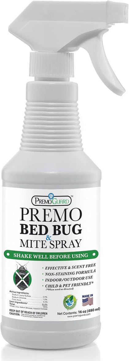 Bed Bug & Mite Killer Spray – University Tested 100% Kill Rate | Natural, Safe for Bedding, Furniture, Fabrics, and