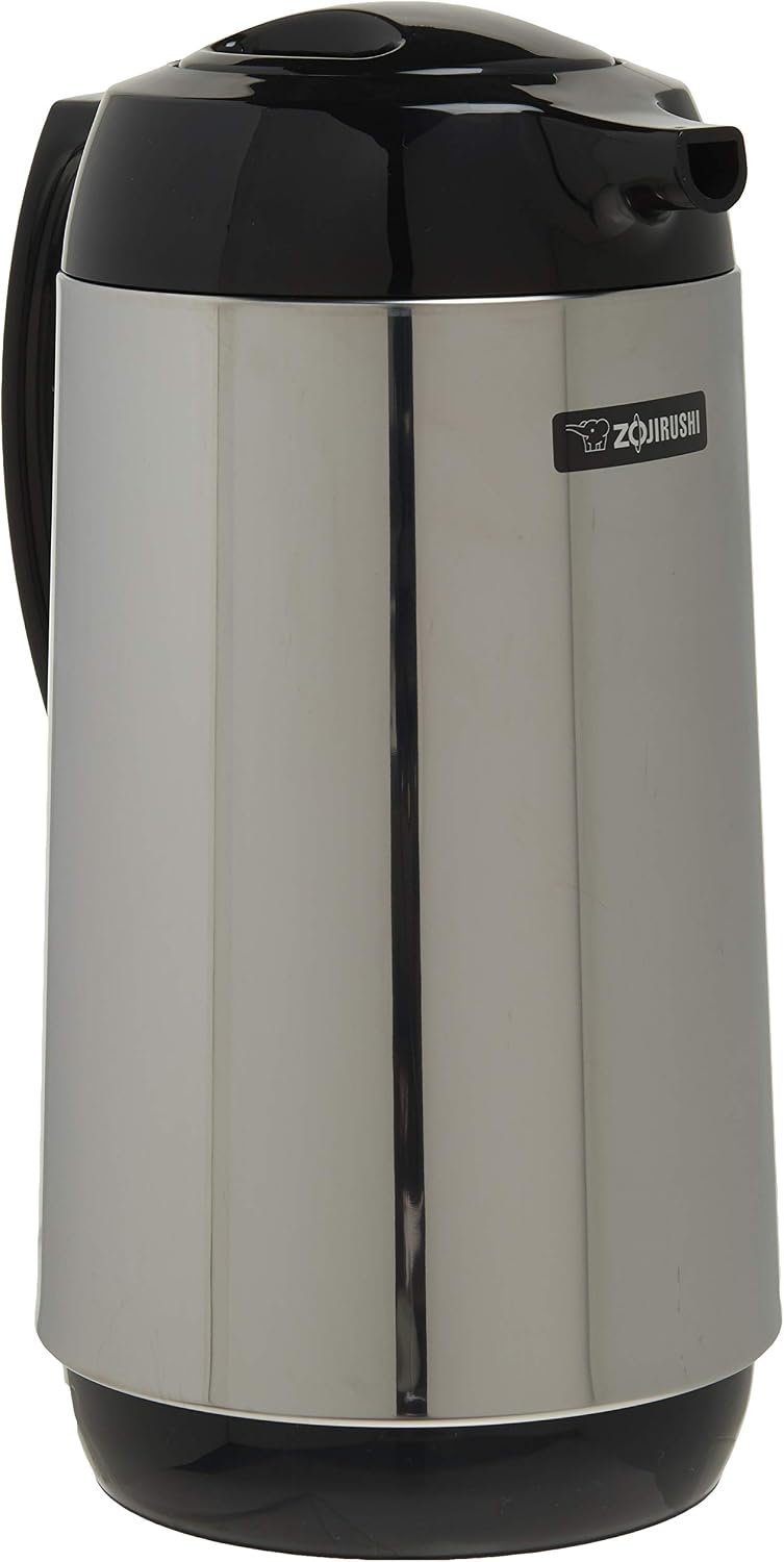 AHGB-10SE, Thermal Serve Carafe, 34 oz. / 1.0 liter, Polished Stainless Steel, Made in Japan
