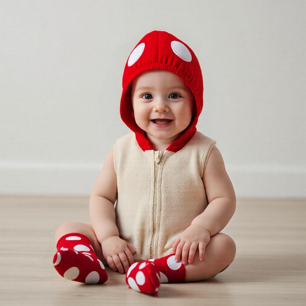 Infant Toddler Baby Boys Girls Halloween Costume Sleeveless Hoodie Romper Bodysuit and Leg Warmers Outfit Set