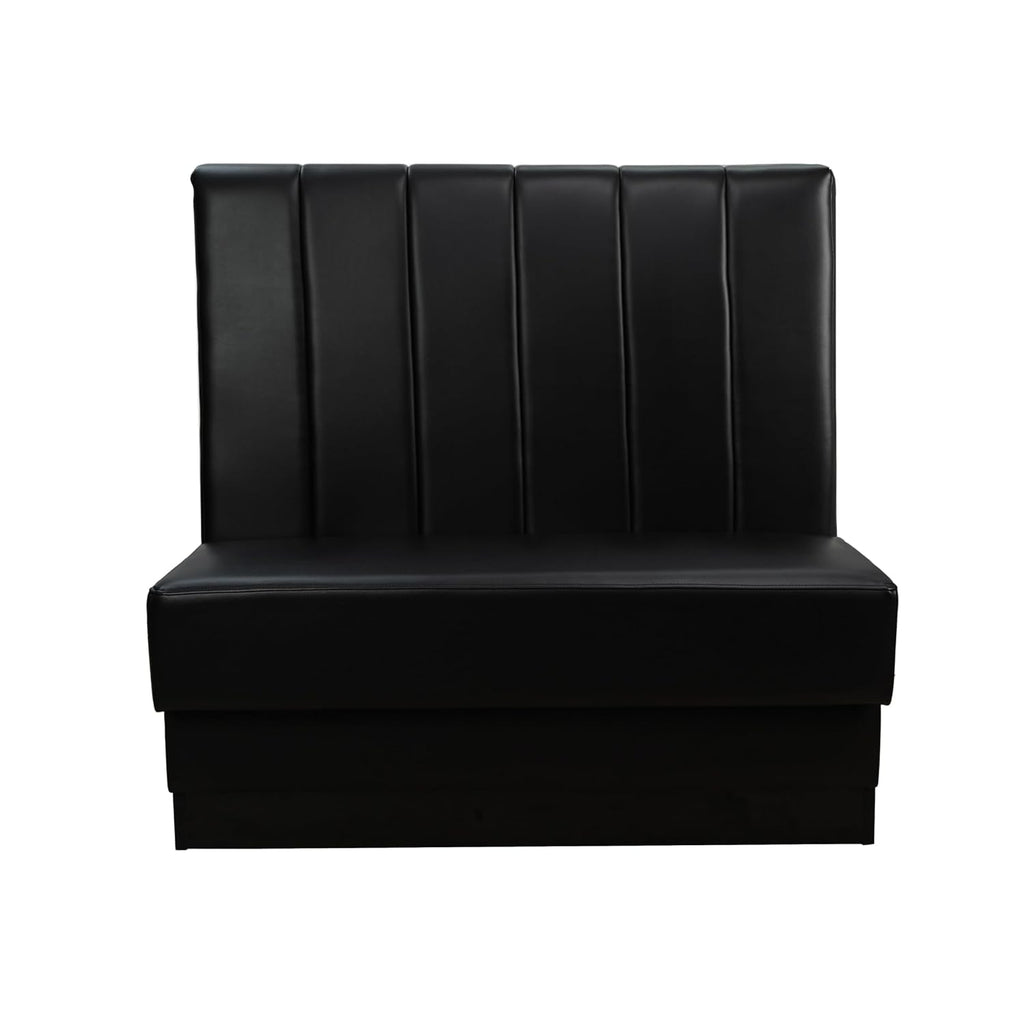 FDP Pro Series Channel Back Single-Sided Restaurant Booth - Black