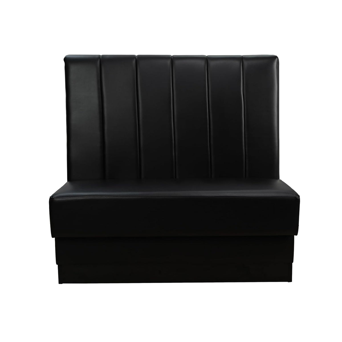 FDP Pro Series Channel Back Single-Sided Restaurant Booth - Black