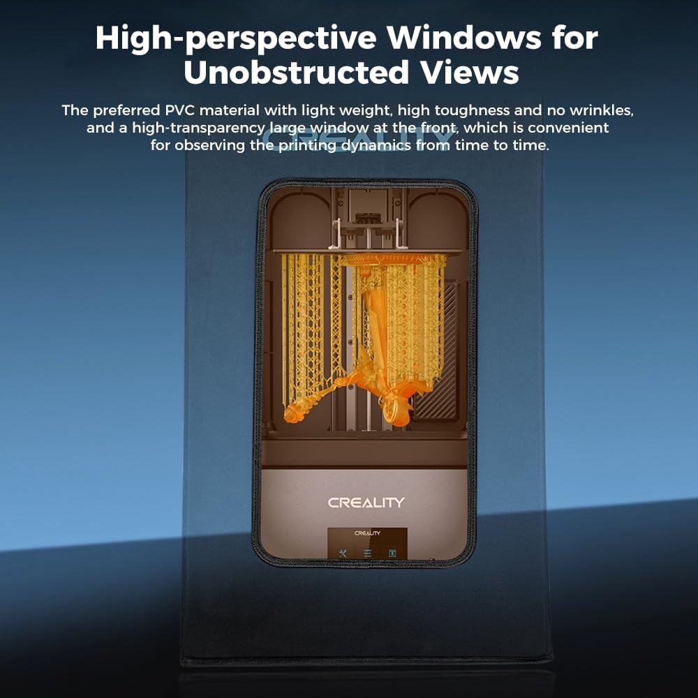 Resin 3D Printer Enclosure with Ventilation,3D Printer Enclosure Tent Cover Eliminate Odors Dustproof Isolate Noise