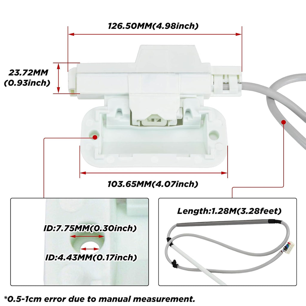 W10619844 Washer Lid Lock Latch Assembly Compatible with Whirlpool, Maytag, Kenmore Replacement Parts WTW7040DW0 W10059230 WPW10619844