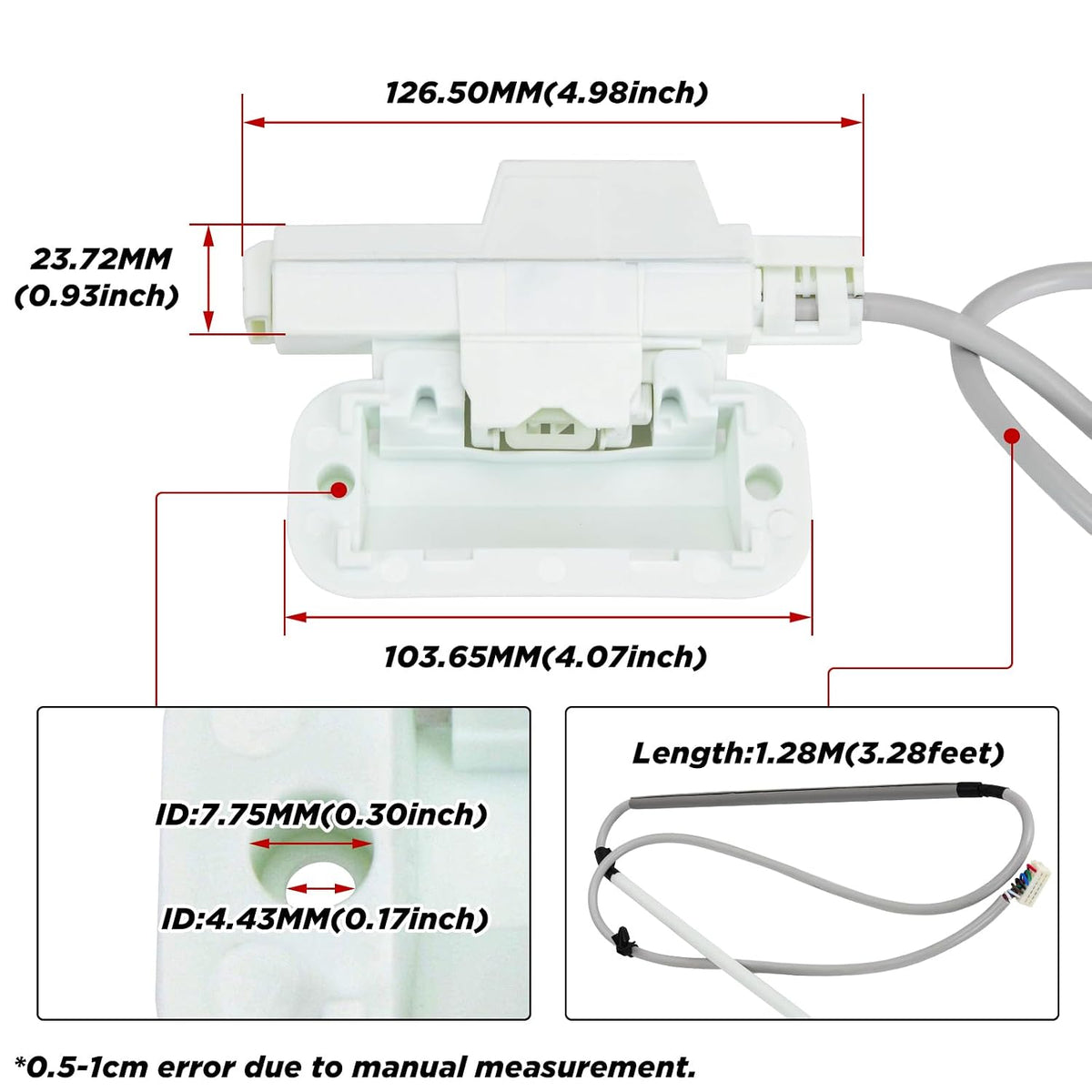 W10619844 Washer Lid Lock Latch Assembly Compatible with Whirlpool, Maytag, Kenmore Replacement Parts WTW7040DW0 W10059230 WPW10619844