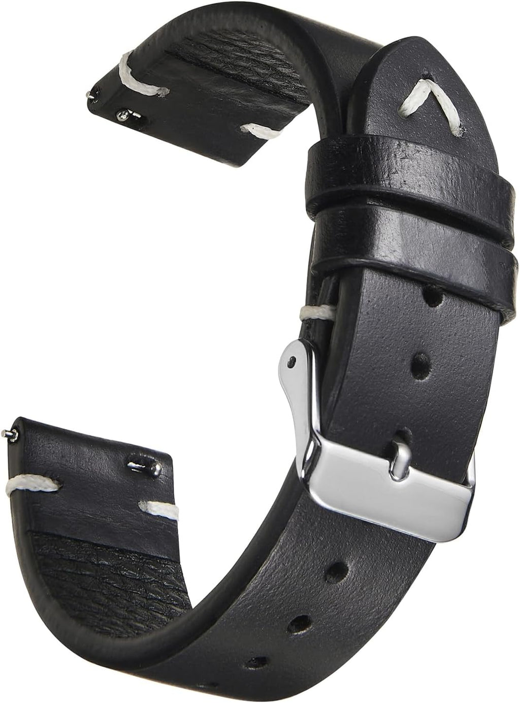 Vintage Leather Watch Band Quick Release Replacement Genuine Watch Strap 18mm 19mm 20mm 22mm for Men and Women