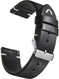 Vintage Leather Watch Band Quick Release Replacement Genuine Watch Strap 18mm 19mm 20mm 22mm for Men and Women