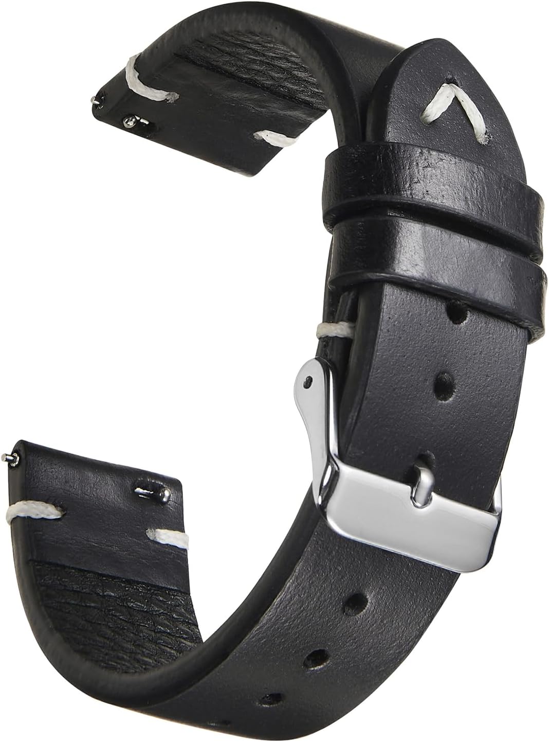 Vintage Leather Watch Band Quick Release Replacement Genuine Watch Strap 18mm 19mm 20mm 22mm for Men and Women