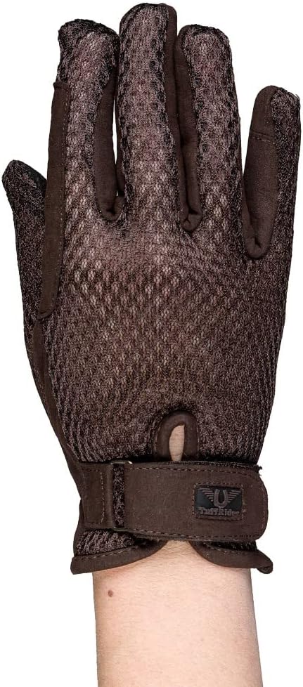 Ladies Double Up Air Mesh Half Chap and Glove Set
