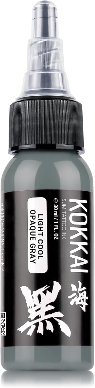 Cool Opaque Gray Tattoo Ink Set, Premium Quality, Precision Medium Viscosity, Rich Hue, Quick Healing, Acrylic-Free