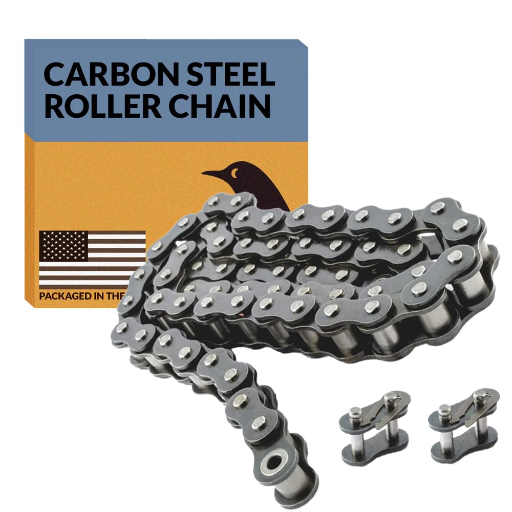 PGN #140 Carbon Steel Roller Chain - 10 Ft + 2 Free Links - 69 Links